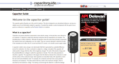 Desktop Screenshot of capacitorguide.com